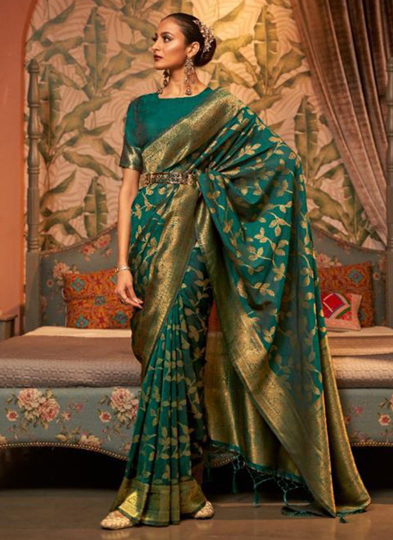 RAJTEX KAAFILA Heavy Wedding Wear Silk Designer Latest Saree Collection